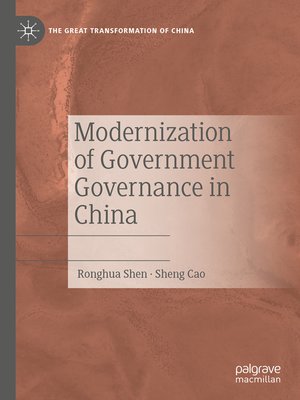 cover image of Modernization of Government Governance in China